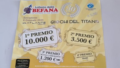 Lotteria della Befana: iniziata la vendita dei biglietti