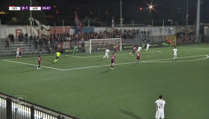 L'Arezzo brinda a Sestri con Tavernelli (0-1)