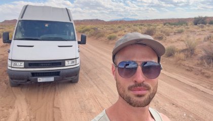 Sammarinese molla tutto e con un camper 'fai da te' viaggia per l'America on the road