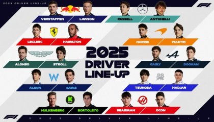 F1: con Hadjar la lineup completa dei piloti 2025