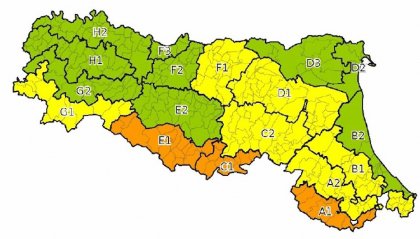 Emilia Romagna: pioggia mista neve e venti di burrasca, nuova allerta meteo in regione