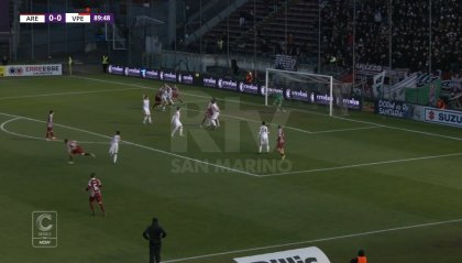 La Vis Pesaro in 10 resiste all' Arezzo (0-0)