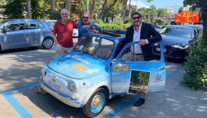 La prima di San Marino alla Pechino-Parigi in Fiat 500