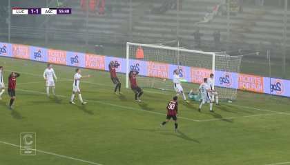 L'Ascoli cade 2-1 a Lucca ed esonera Di Carlo