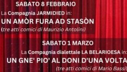 Commedie dialettali a Serravalle nell'Auditorium Little Tony di Serravalle (RSM)