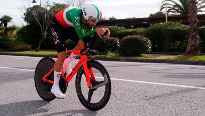 Tirreno-Adriatico, Ganna da record: sue la crono e la Maglia azzurra