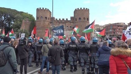 25 aprile: corteo pro Palestina a Roma, disordini a Porta San Paolo