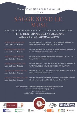 Sagge sono le Muse: rassegna di concerti al Castello Malatestiano di Longiano