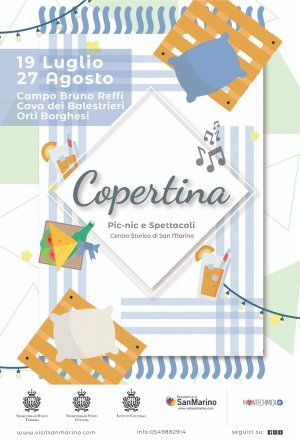 Copertina - rassegna estiva di pic-nic e spettacoli sotto le stelle nel centro storico di San Marino