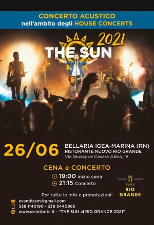 #HouseConcerts 2021: i The Sun a Bellaria Igea-Marina
