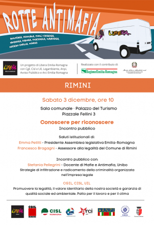 Rotte Antimafia, la carovana per la legalità democratica e la giustizia sociale, arriva  a Rimini