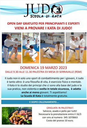 Judo - Scuola di Kata - Open day gratuito per principianti e esperti