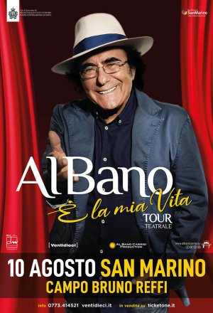Al Bano in concerto a San Marino il 10 agosto