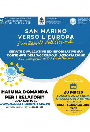 San Marino verso l'Europa: secondo ciclo di incontri