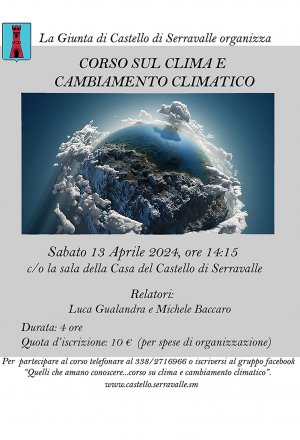 Corso sul clima e cambiamento climatico (Serravalle)