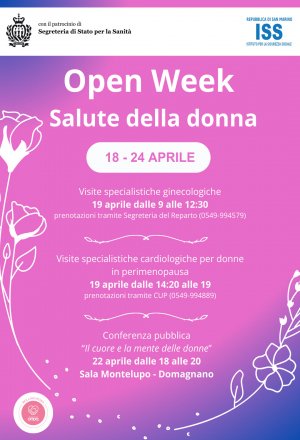 Open week - Salute della donna