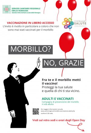 Morbillo, in Romagna al via campagna di vaccinazione per giovani adulti