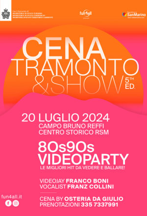 Cena Tramonto Show 5ª edizione a San Marino