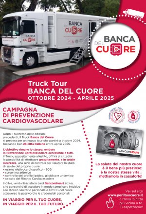 Fondazione per il tuo cuore: Truck Tour, Banca del cuore 2024/2025