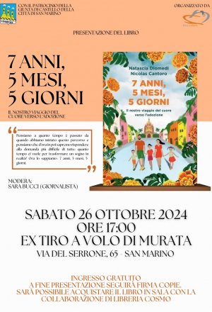 Associazione Marciamela presenta "7 anni, 5 mesi 5 giorni. Il nostro viaggio del cuore verso l'adozione"