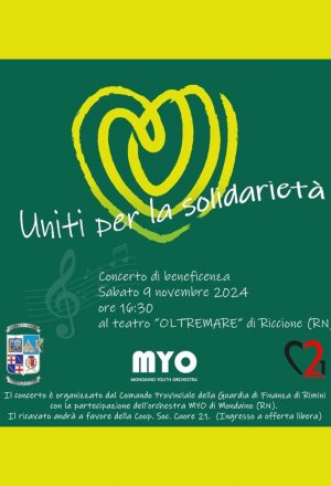 Gdf Rimini: “Uniti per la solidarietà”. Concerto di beneficenza al teatro “oltremare” di  Riccione