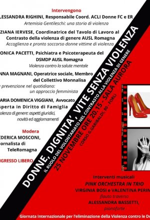 Forlì: iniziativa settimana contro violenza donne