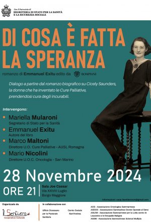 "Di cosa è fatta la speranza" - Presentazione a Borgo Maggiore