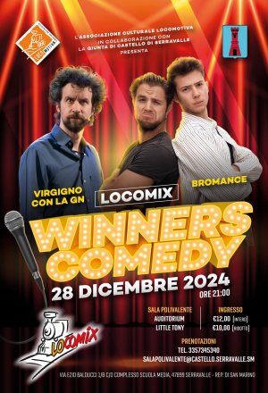 Winners Comedy a cura di Locomix all' auditorium Little Tony