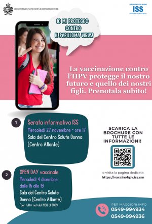 Appuntamenti per la campagna di vaccinazione contro l'HPV