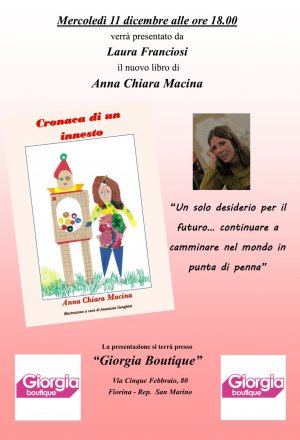 Anna Chiara Macina presenta “Cronaca di un innesto”