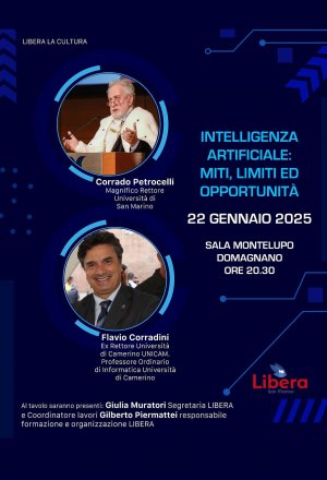 Intelligenza Artificiale: Miti, limiti ed opportunità - Libera la cultura (Domagnano)